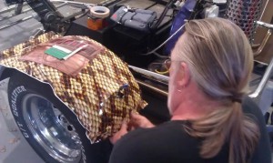 Giftig! Voll-Folierung am Trike.