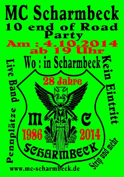 10 end of Road Party