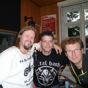 Jörg Aldag und Olaf Jansen haben Franko Clemente in Ihre Mitte genommen