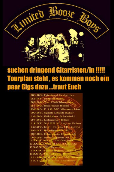 Die Band braucht dringend Verstärkung!