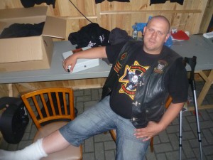 Statt Tanzparkett in der Bons-Bude. 
