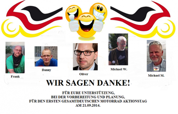 Das Team hinter dem ersten deutschen Bikerday!