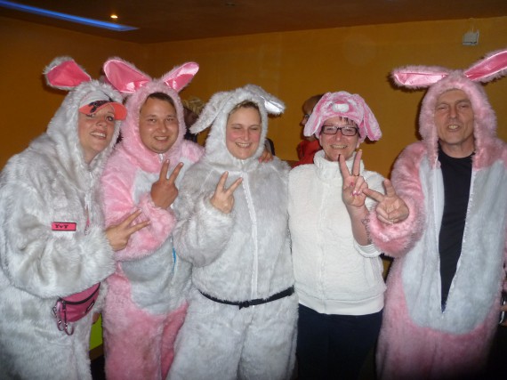 Die Street-Bunny-Crew machte gute Stimmung!