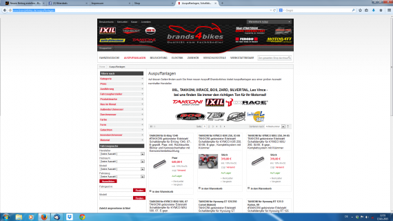 So präsentiert sich euch die Startseite des neuen Shops. 