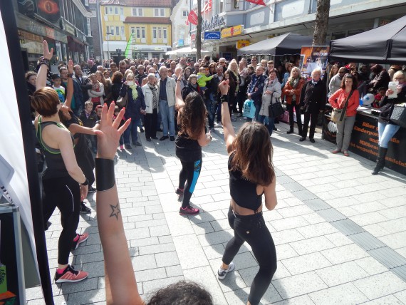 Bokwa kam gut an. Mareike ( vorne ) ist echt eine Waffe!