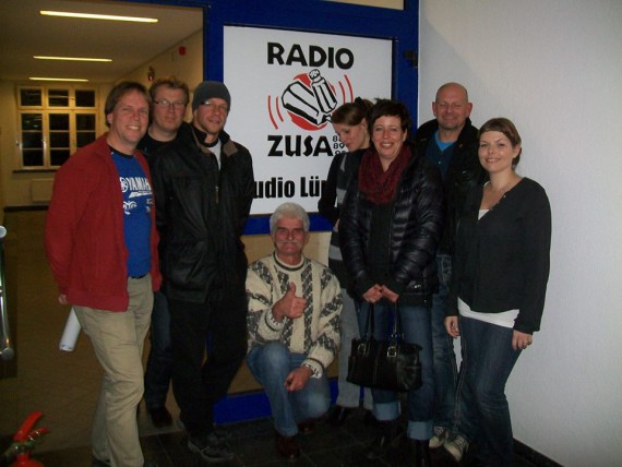 Die drei “rastenschleifer“ mit den MFL-Gästen (v.l.)