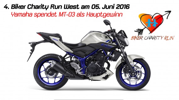 Yamaha haut eine nagelneue MT 03 als Gewinn für Verlosung raus! 