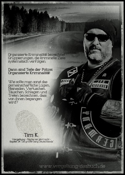 Auf seiner FB-Seite fordert Tim K. zur Verbreitung dieser Message auf. 