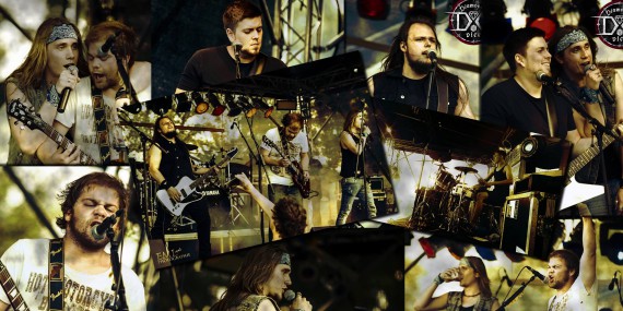 Diamond & Dice machen für die Piloten den Support. Ist das Mücke am Bass?