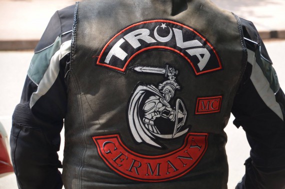 Das aktuelle Color des Truva MC: In der Mitte ein trojanischer Krieger!