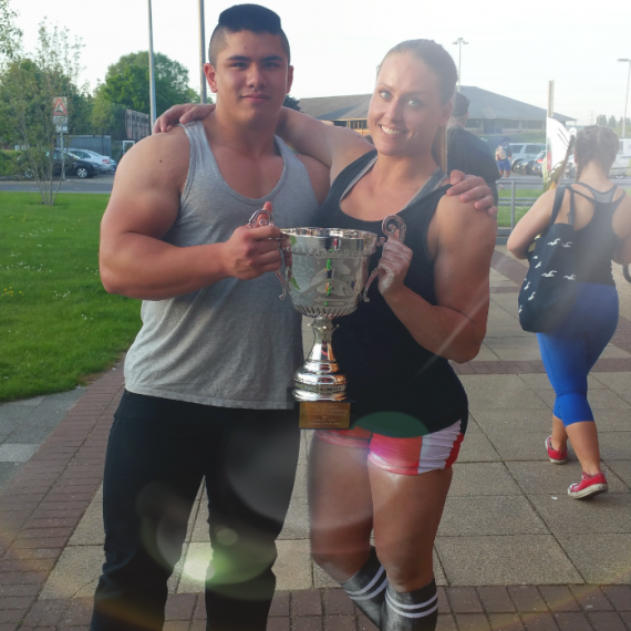 Herbert Czeplinsky mit sienem Siegerpokal bei der WM 2016!