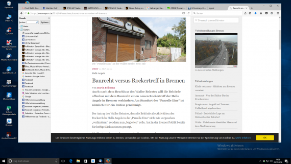 Screenshot: Für die Medien ein willkommender Leckerbissen.