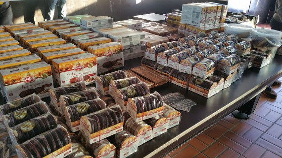 Eine gesamte Palette Lebkuchen. 50% war weg!