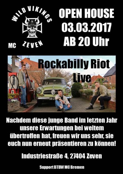 Die Rockabilly Riots gastieren zum zweiten Mal bei den Wild Vikings in Zeven.