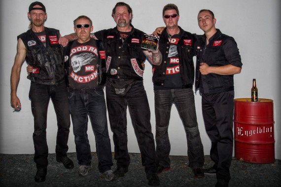 President Ande vom HAMC Hof City mit den Musikern!