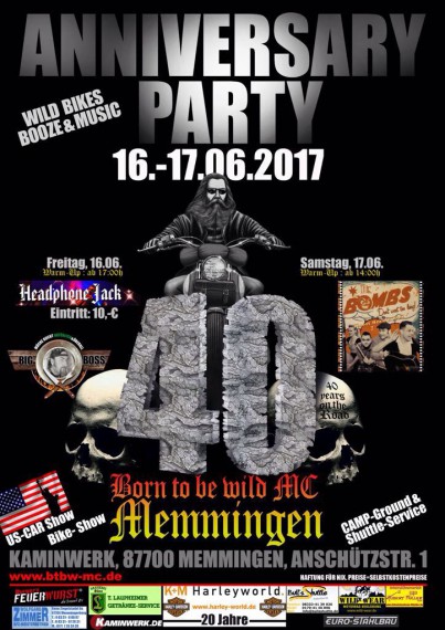 Der BTBW MC Memmingen feiert 40 Jahre on the Road!