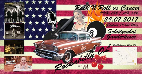 Das Benefiz Rockabilly vs. Cancer unterstützt das Projekt Flugkraft. 