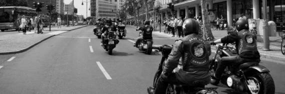 Der Army Vets MC Germany on the Road. 