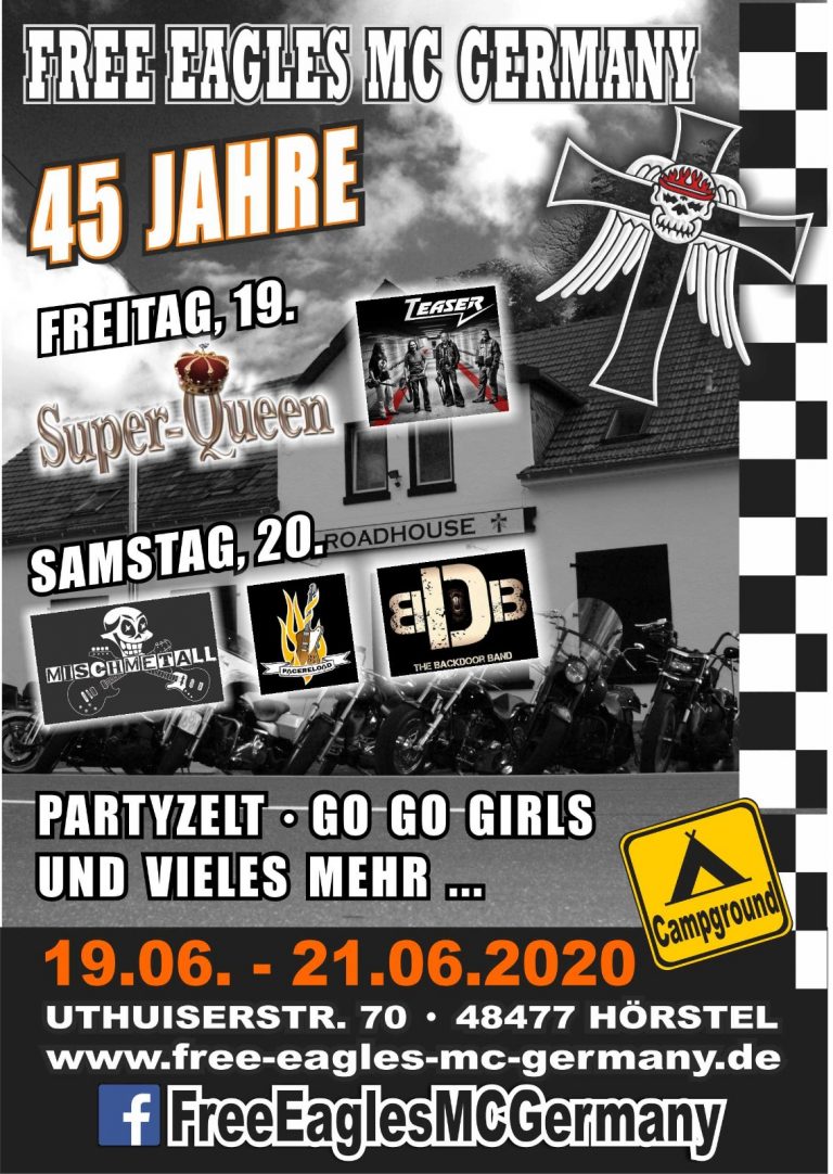 Free eagles mc germany 45th anniversary bikes music more